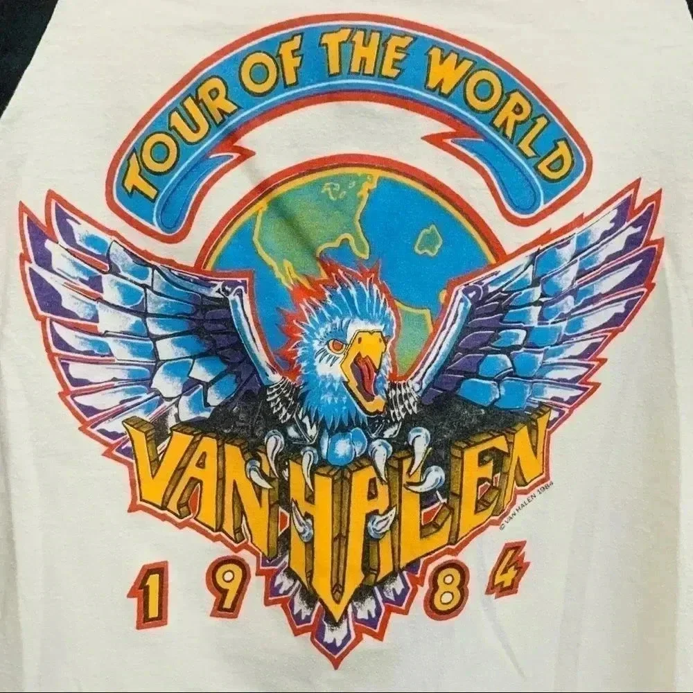 Vintage Authentic Tour Of The World Van Halen 1984 Shirt